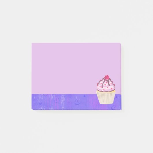 Sweet Cupcake met Frambozen bovenaan Post-it® Notes (Voorkant)