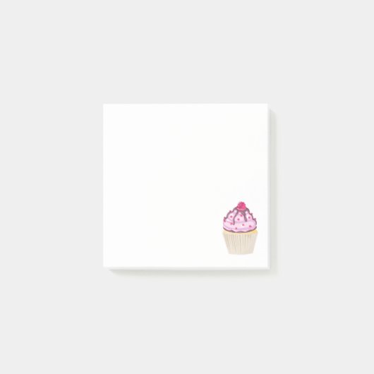 Sweet Cupcake met Frambozen bovenaan Post-it® Notes (Voorkant)