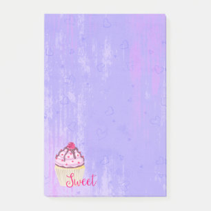 Sweet Cupcake met Frambozen bovenaan Post-it® Notes