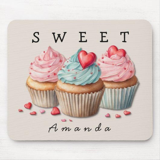 SWEET Cupcake Mousepad Muismat (Voorkant)