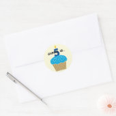 Sweet Cupcake Sticker cinquième anniversaire (Enveloppe)
