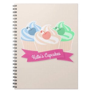 Sweet Cupcake Trio Notitieboek