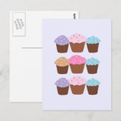 Sweet Cupcakes Briefkaart (Voorkant / Achterkant)