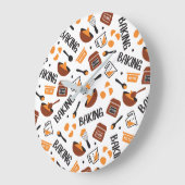 Sweet Cute Baking Art Pattern I Grote Klok (Hoek)