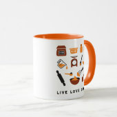 Sweet Cute Baking Tools Art Coffee Mok (Voorkant rechts)