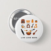 Sweet Cute Baking Tools Art Ronde Button 5,7 Cm (Voorkant /achterkant)