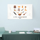 Sweet Cute Baking Tools Art Spandoek (Beurs)