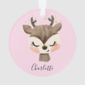 Sweet Cute & Girly Pastel Blush Rose Bébé Reindeer (dos)