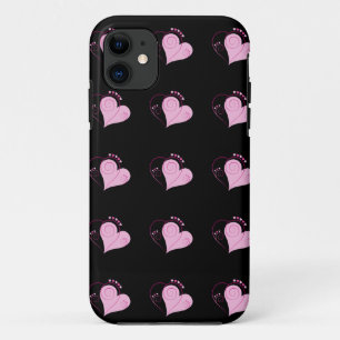 Sweet Cute Happy Valentijn Love Hearts Soft Pink iPhone 11 Hoesje