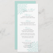 Sweet Dahlias Wedding Menu (Voorkant / Achterkant)
