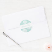 Sweet Dahlias Wedding Ronde Sticker (Envelop)