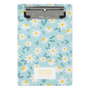 Sweet Daisies patroon gepersonaliseerd Mini Klembord