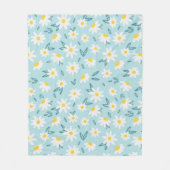 Sweet Daisies Pattern Fleece Deken (Voorkant)