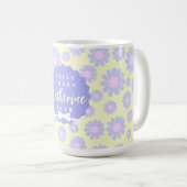Sweet Daisy Baby Jaune Purple Mug rose (Devant droit)
