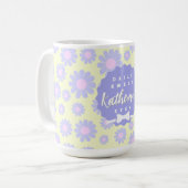 Sweet Daisy Baby Jaune Purple Mug rose (Devant gauche)