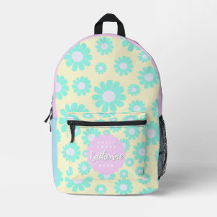 Sweet Daisy Baby Pastel Groen Blauw Roze Bedrukte Rugzak