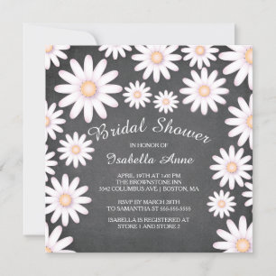Sweet Daisy bruids douche uitnodiging