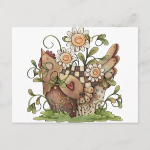 Sweet Daisy Hen Briefkaart