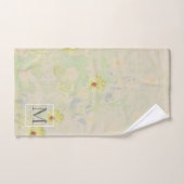 Sweet Daisy Monogram Taupe (Serviette à main)