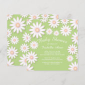 Sweet Daisy Neutral Baby shower Invitation (Devant / Derrière)