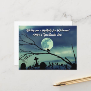 Sweet Darkness Gothic Volle Maan Eerie Graveyard Briefkaart