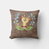 Sweet Deer Baby Coussin statistiques de naissance (Recto)