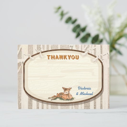 Sweet Deer Merci carte de note (Debout devant)