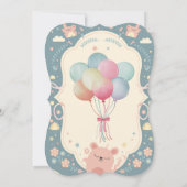 Sweet Delicate Baby shower Kaart (Achterkant)