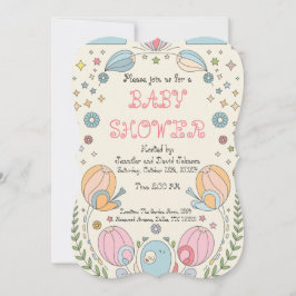 Sweet Delicate Snails Baby shower Kaart