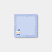 Sweet Delicious Blueberry Cupcake Blue Post-it® Notes (Voorkant)