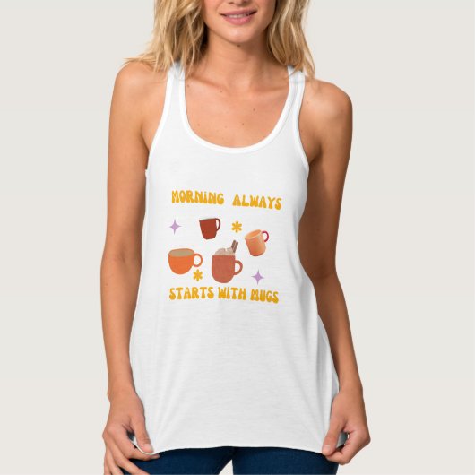 Sweet Desing mok Morning Tanktop (Voorkant)