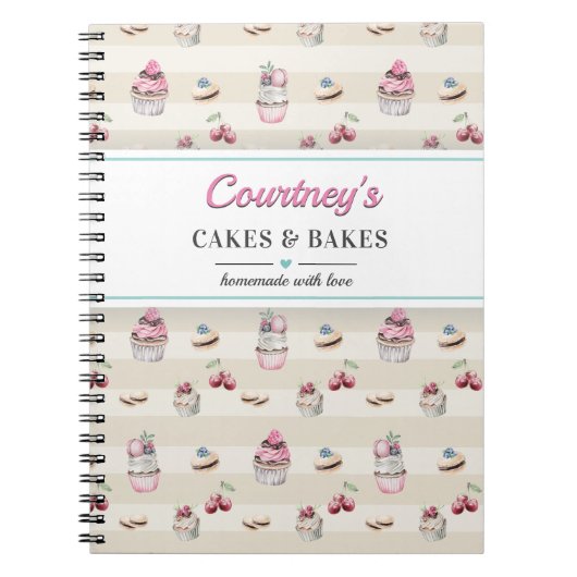 Sweet Dessert Recipe Book Home Cook Notitieboek (Voorkant)