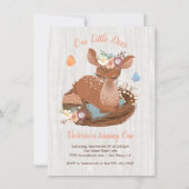 Sweet doe Deer Anniversaire Invitations (Devant)