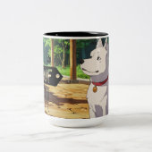 Sweet Dog in a Mug Illustration (Centre)