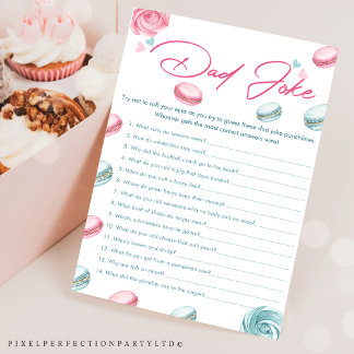 Sweet Donut Baby shower Papa Joke Game Kaart