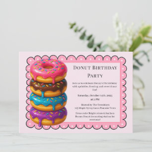 Sweet Donut Brunch verjaardagsfeest Kaart