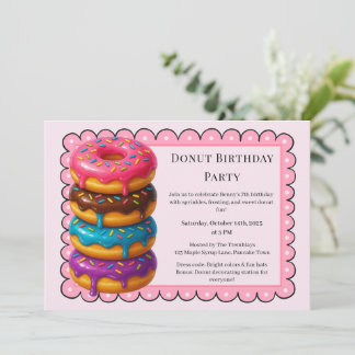Sweet Donut Brunch | verjaardagsfeest Kaart