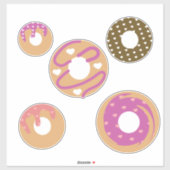 Sweet Donut Sprinkles Frosting Bakery Sticker (Feuille)