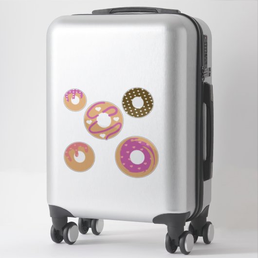 Sweet Donut Sprinkles Frosting Bakery Sticker (Sur valise)