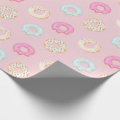 Sweet Donuts Roze Cadeaupapier (Hoek)