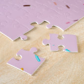 Sweet Doughnut Trees regenboogkleurige sprinkhaant Legpuzzel (Zijkant)