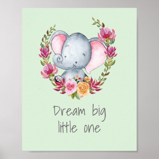 Sweet Dream Big Waterverf Nursery Poster (Voorkant)