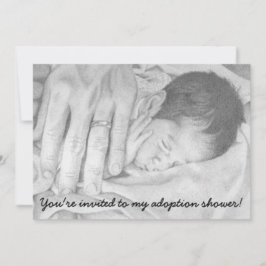 Sweet Dreams Baby, Adoption Shower Invitation (Devant)