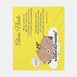 Sweet Dreams Baby Beer Fleece Deken