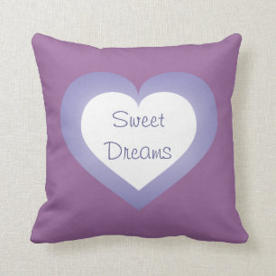 Sweet Dreams Baby Love lavender Kussen