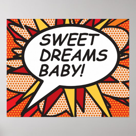 SWEET DREAMS BABY! Stripboek Poster (Voorkant)