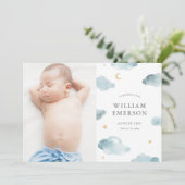 Sweet Dreams Birth Announement Aankondiging (Staand voorkant)