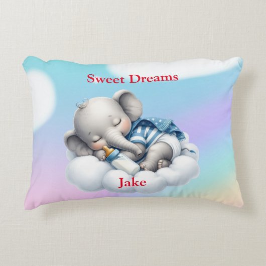 Sweet Dreams Boy Accent Coussin (Devant)