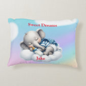 Sweet Dreams Boy Accent Coussin (Dos)