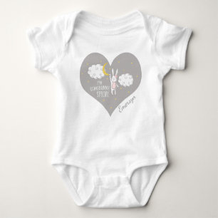 "Sweet Dreams Bunny" gepersonaliseerd Romper